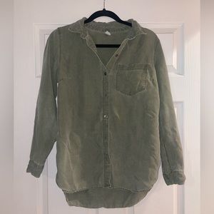 Boyfriend Fit Button Down Shirt